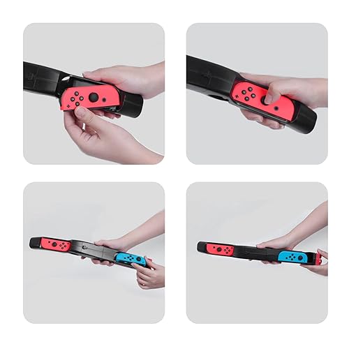 Miniatura 6 de HEATFUN Switch Hand Grip, controlador de juego compatible con Switch Games Wolfenstein 2 The New Colossus - Negro (paquete de 1)