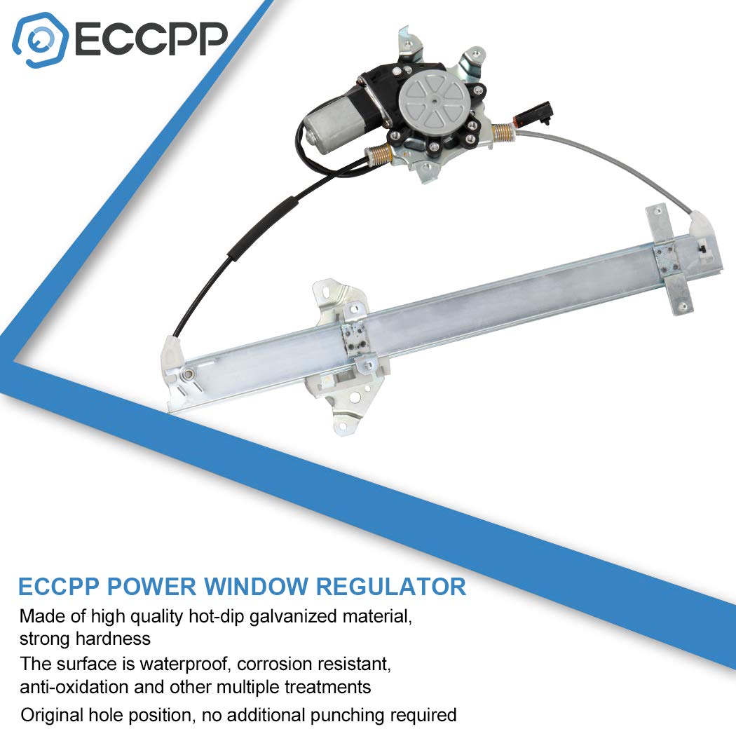 ECCPP Front Left Driver Side Power Window Regulator with Motor Assembly Replacement fit for 1998-2004 For Nissan Frontier 2000-2004 For Nissan Xterra Replace 80721-3S500 741-681