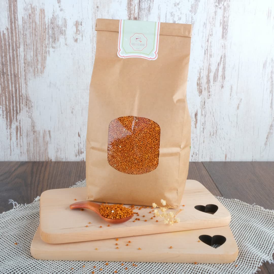 süssundclever.de® Bio Braunhirse | Vollkorn | 5,4 kg (3 x 1,8 kg) | aus Deutschland | Wildhirse | plastikfrei und ökologisch-nachhaltig abgepackt
