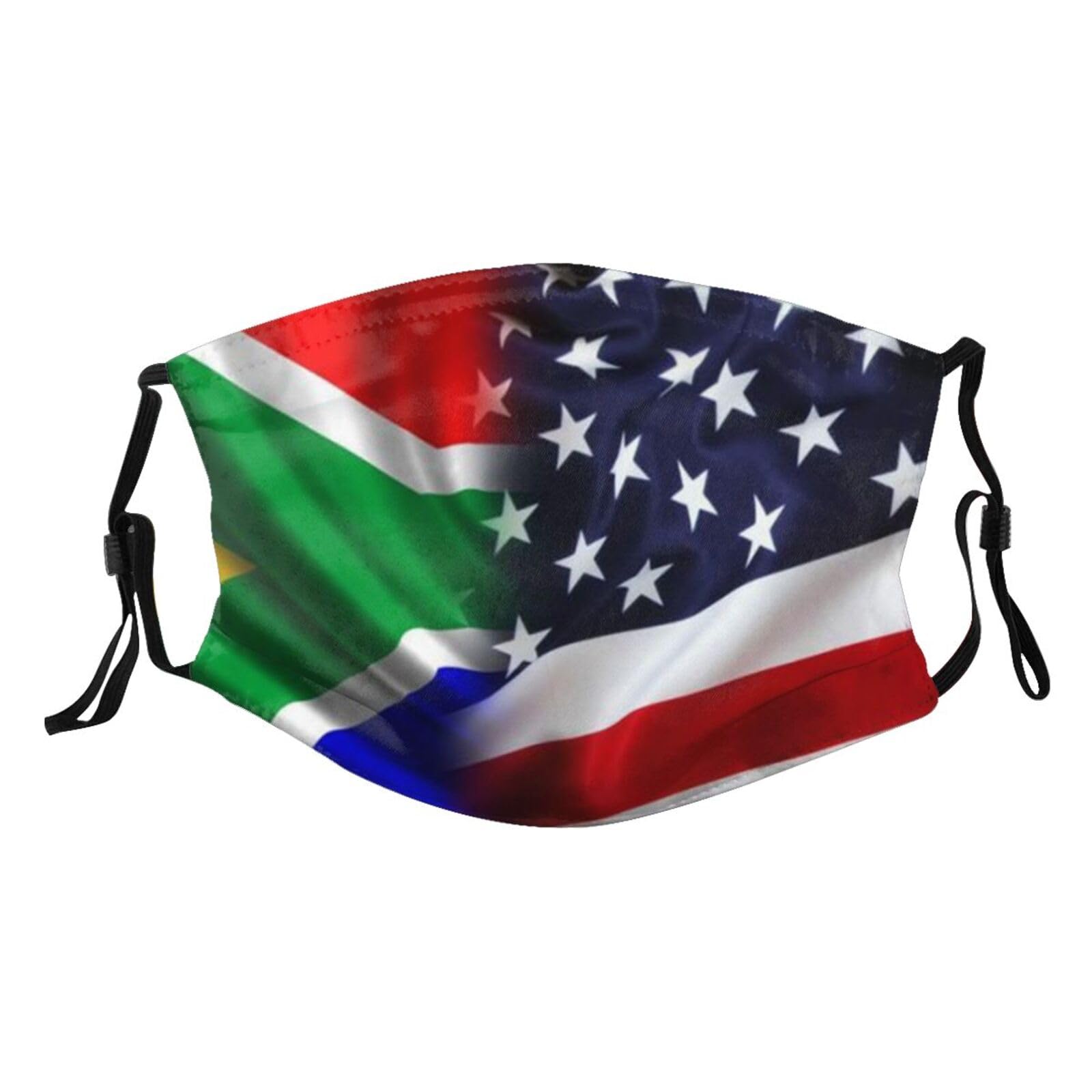 American South African Flag Adult Dust Mask Adjustable Dust Face with 2 Filter50