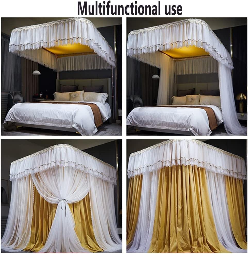 Cortina de Cama Mosquitera Gris Dormitorios Modernos 180x200 5