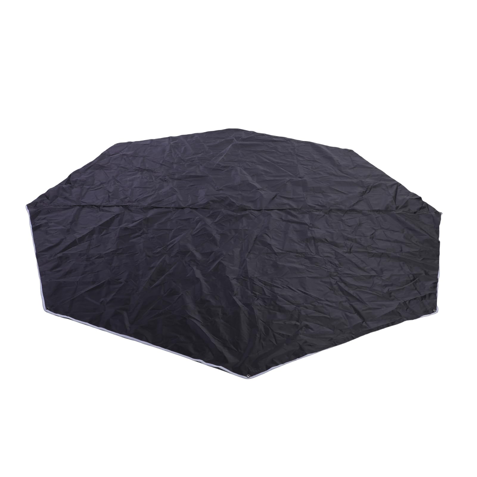 Alomejor Hamac Résistant à la Pluie, Couverture Anti-Mouches, Tapis de Sol en Nylon pour Sorties à la Plage, Pique-Nique, Camping, Noir 111,42x111,42 Pouces