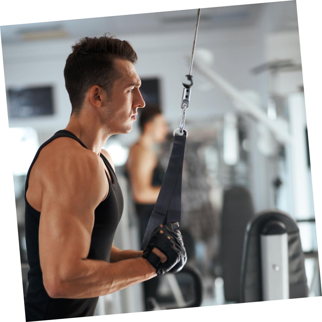 Abaodam 9stücke Seilzugsystem Latzugsystem Trainingsgerät Fitnessgerät Für Armkrafttraining Brustmuskel Rückenmuskel Muskelaufbau Kraftsteigerung