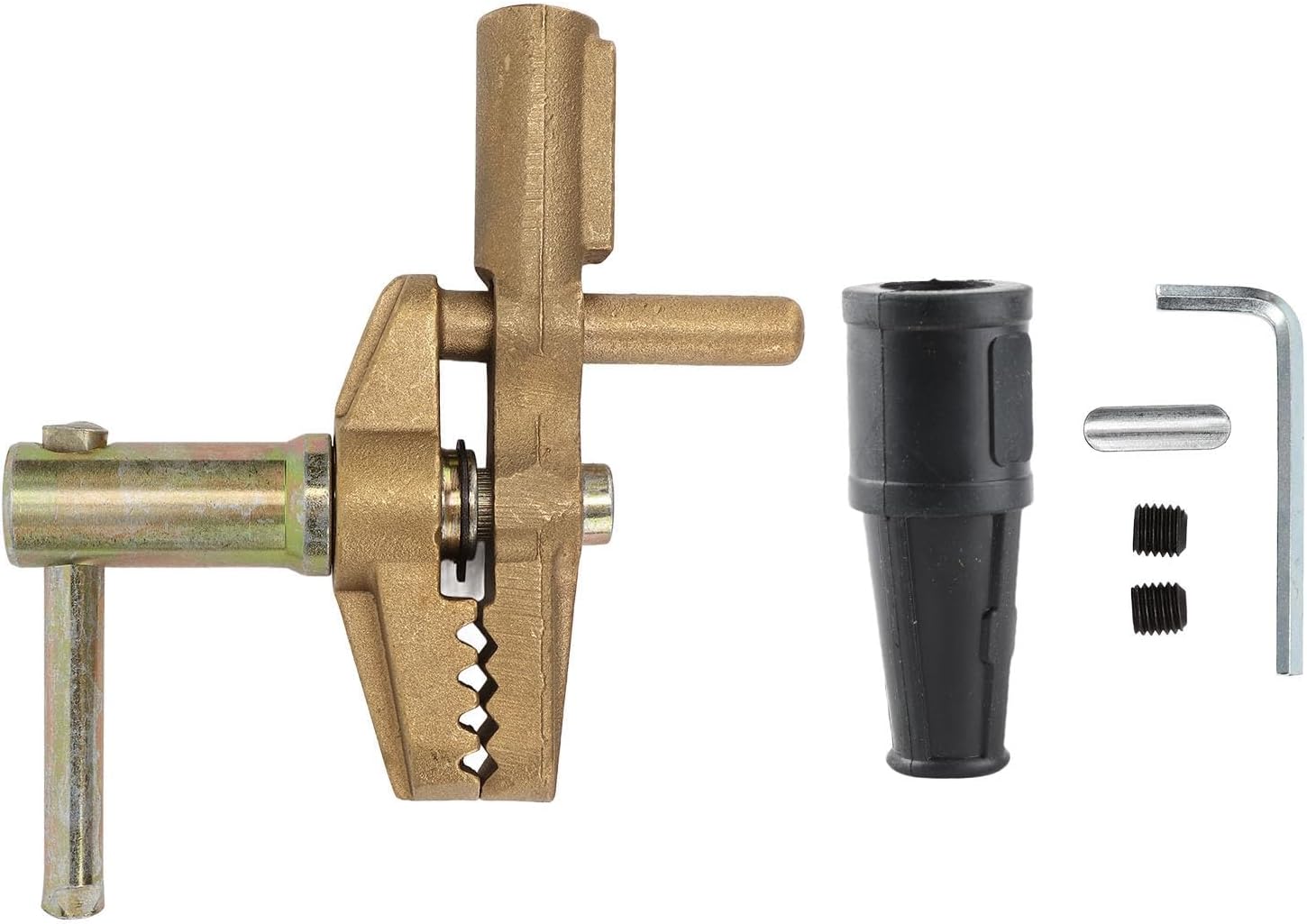 Welding Ground Clamp Heavy Duty 800A Brass Grounding Clamp with Rubber Sleeve for Argon Arc Welding Submerged Arc Resistance Welding Equipment 35mm Opening