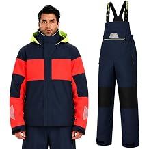Mens Coastal Sailing Jacket & Bib Pants, Waterproof Sailing Suit