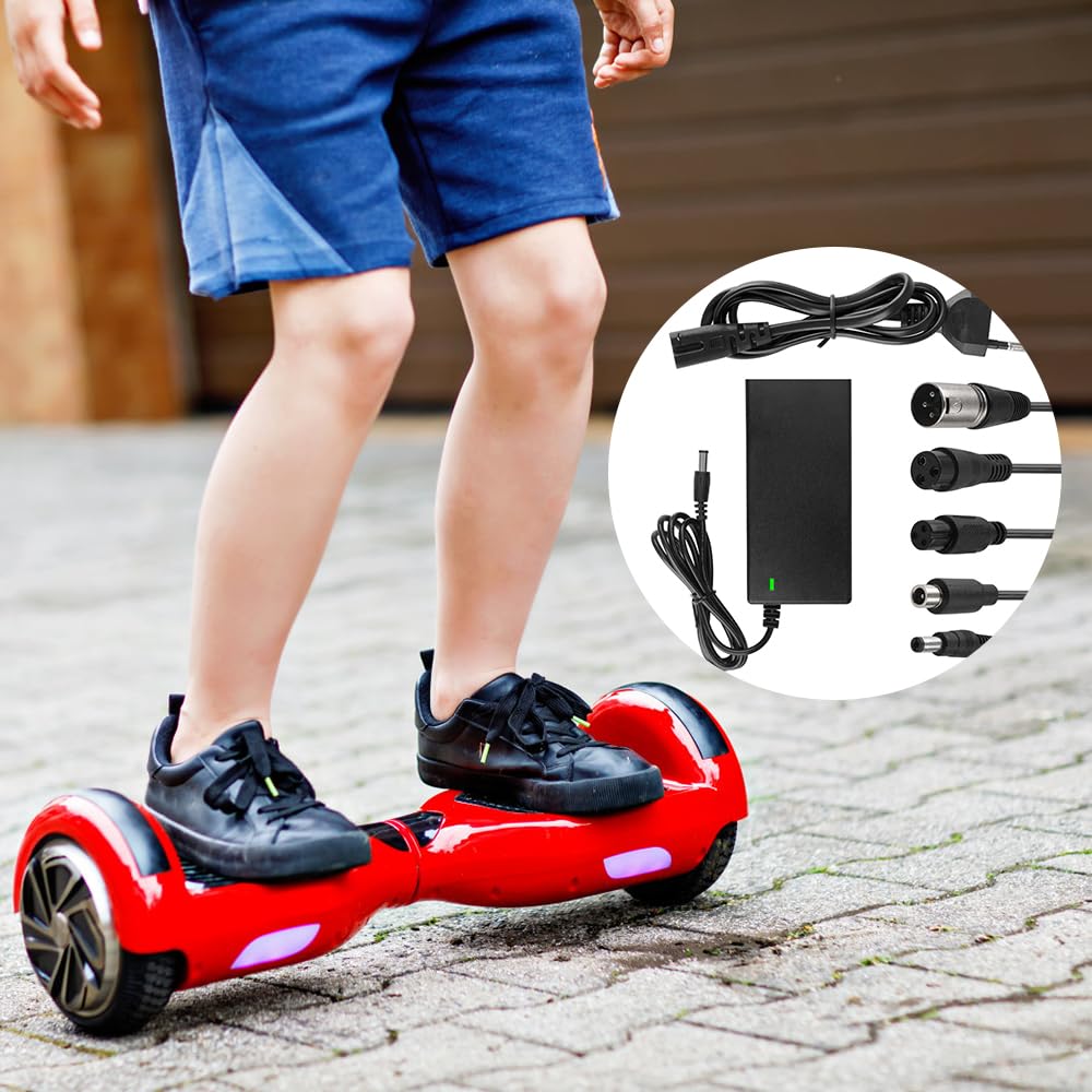 Chargeur Universel Pour Scooter électrique 48V - 54,6V 2A - 6 Connecteurs Inclus - Avec Ventilateur Et Protection Chargeur Batterie Lithium 48 V