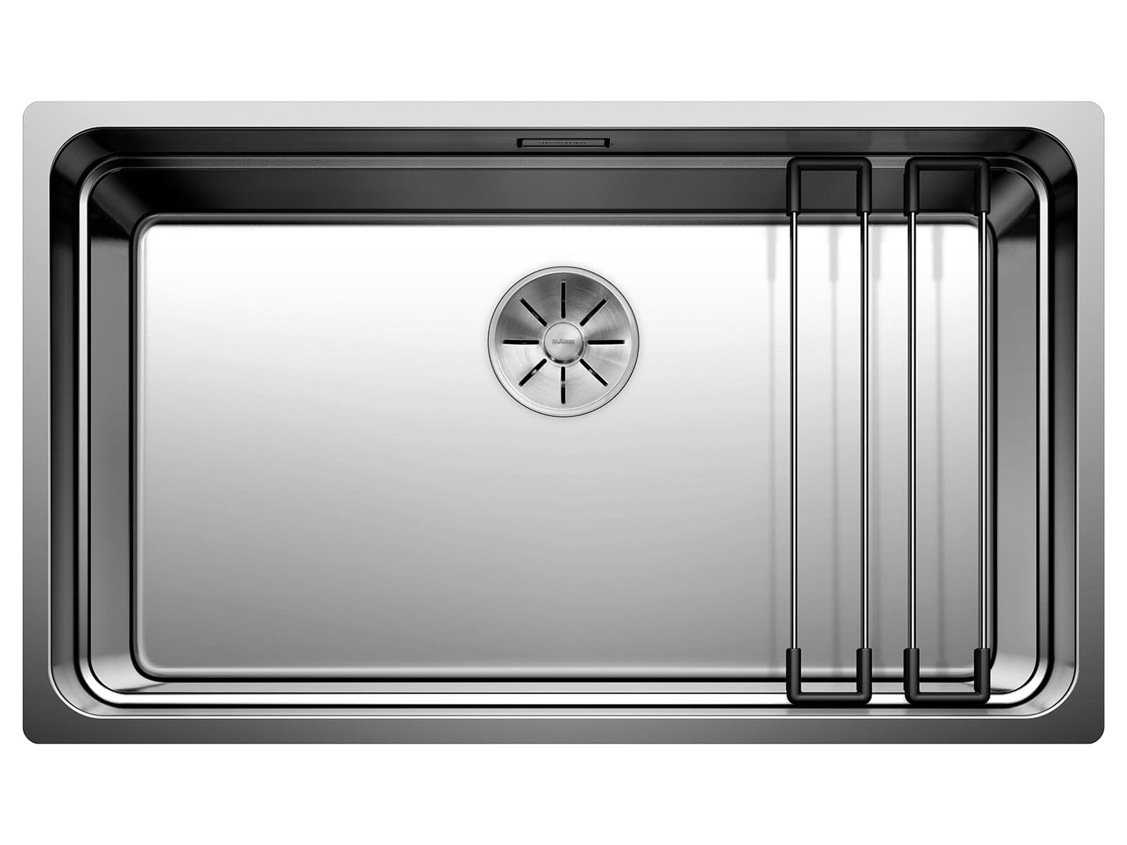 Blanco Stainless Steel Satin Polish Etagon 700-U | Stainless Steel Sink | Installation Type: Undermount Installation | For 80 Cm Wide Base Cabinets | Resistant To Scratches | Spacious Bowl Volume | [74X44x19.9 Cm]