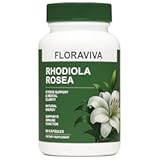 Floraviva Rhodiola Rosea Capsules 500mg - Natural Adaptogen Supplement for Stress Support, Mental Focus & Energy - Non-GMO