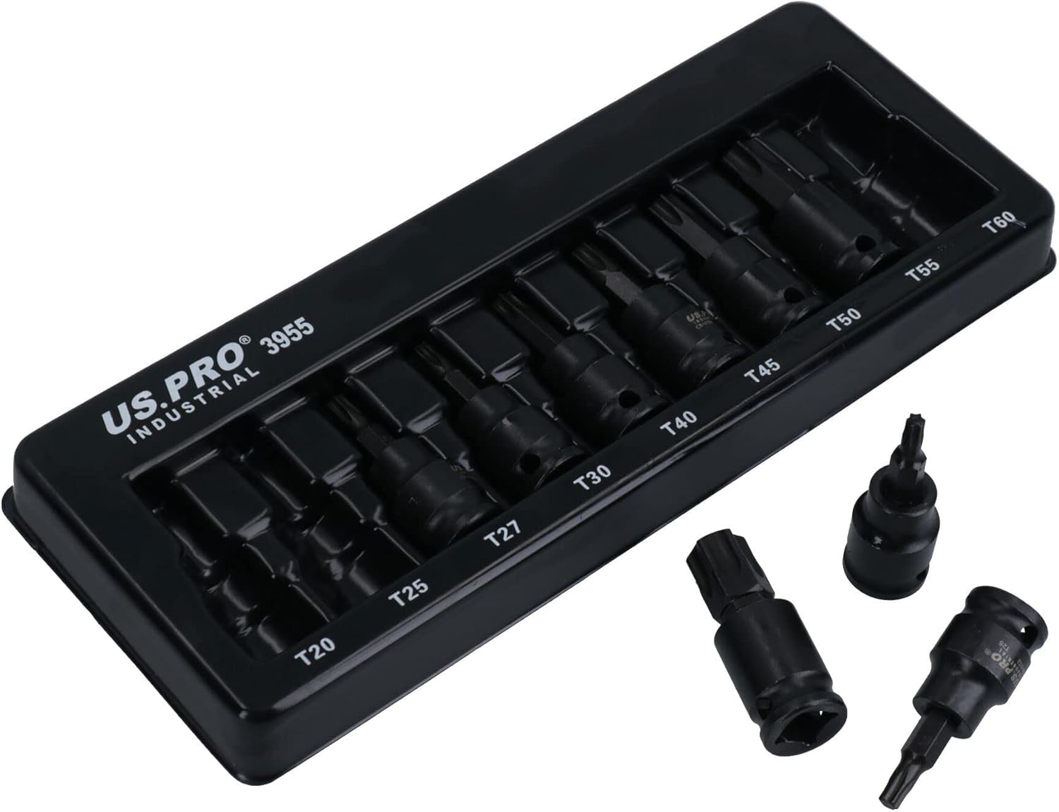 Male Torx Star Impact Impacted Shallow Short Bit Sockets T20 – T60 9pc Set