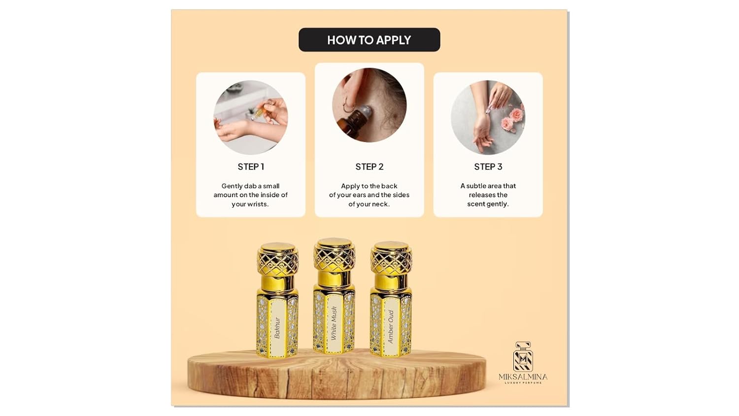 Mizyan Attar Roll On Perfume, Non-Alcoholic, 6ml, For Men & Women - Image 4