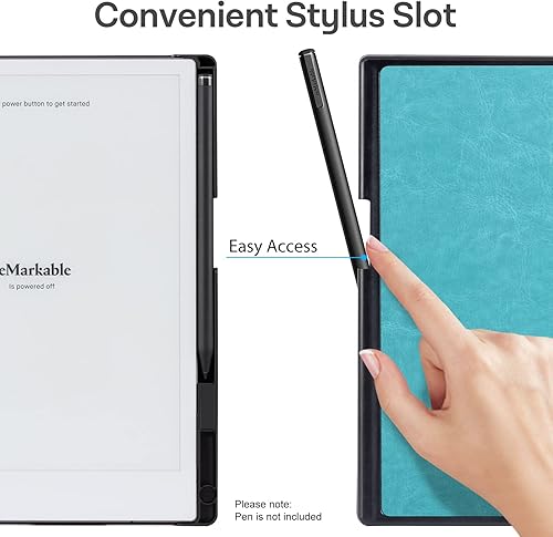 Miniatura 3 de CoBak Funda para tableta de papel Remarkable 2  Funda protectora ligera y rígida con soporte para bolígrafo integrado, para lanzamiento de 10.3