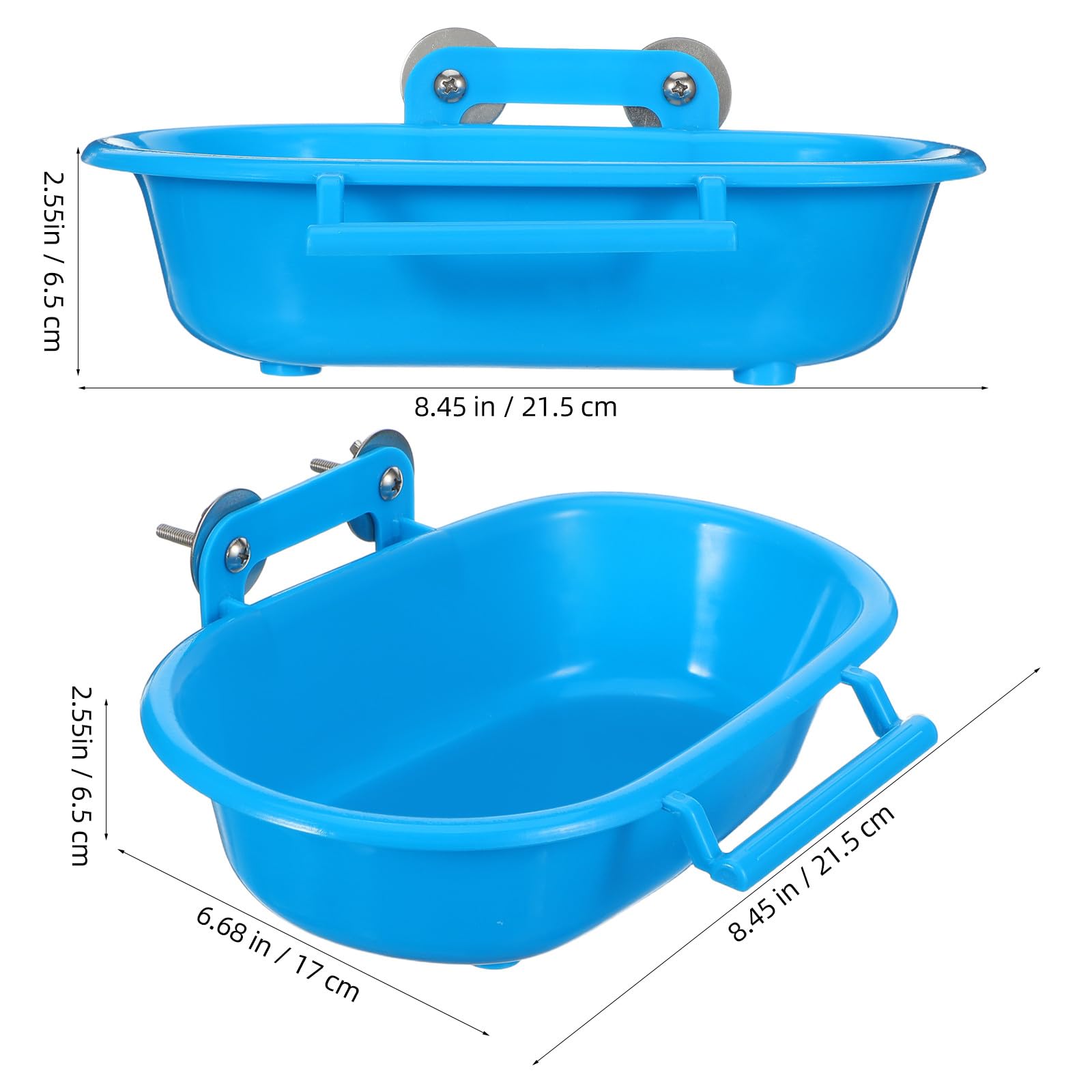 DINHEAROM Cuenco de Baño Colgante para Pájaros, Bañera para Jaulas Interiores, Accesorio Multifuncional de PP para Periquitos y Aves Pequeñas — view 2