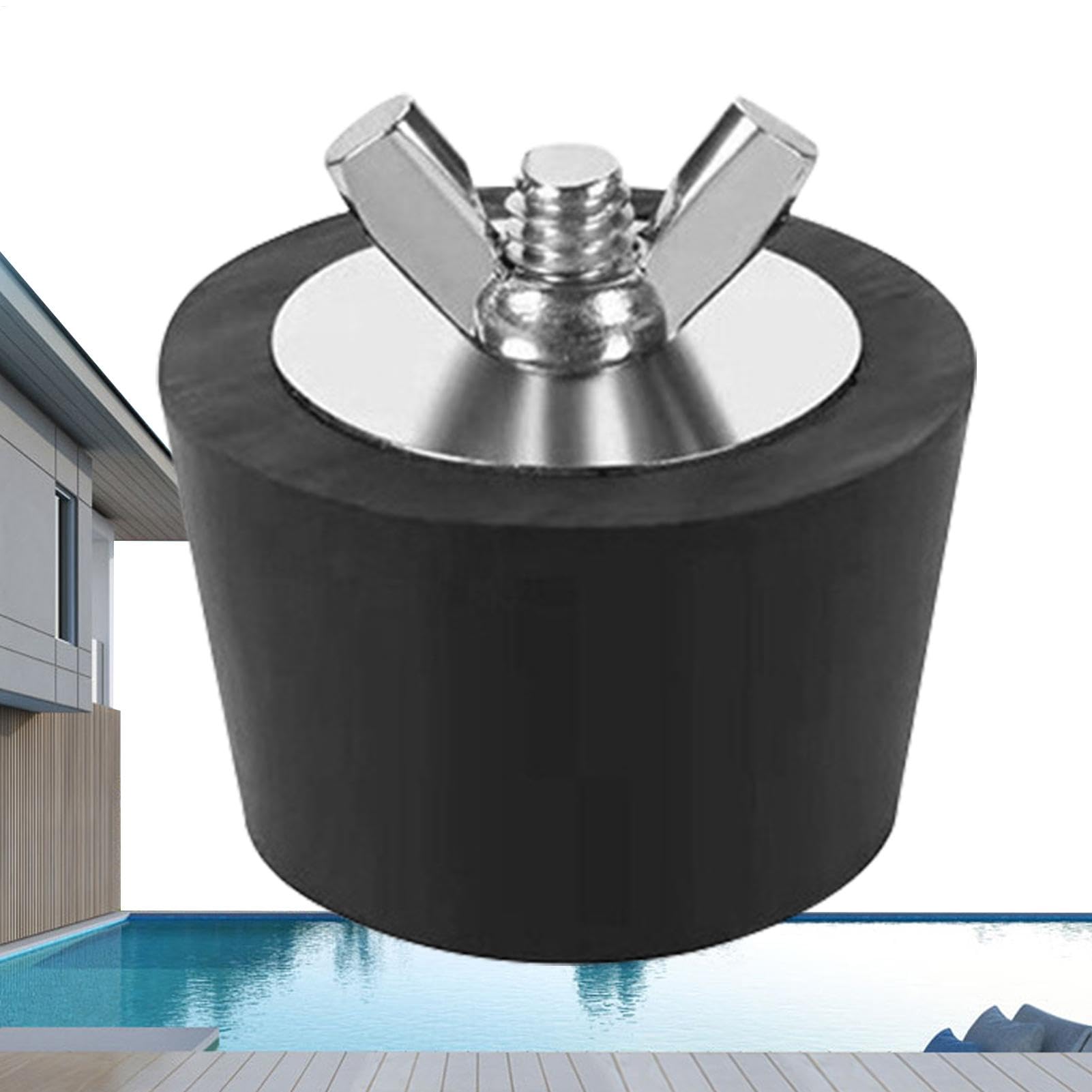 Pool Winterstopfen Aus Edelstahl - Frostschutz Für Skimmer & Rücklauföffnungen