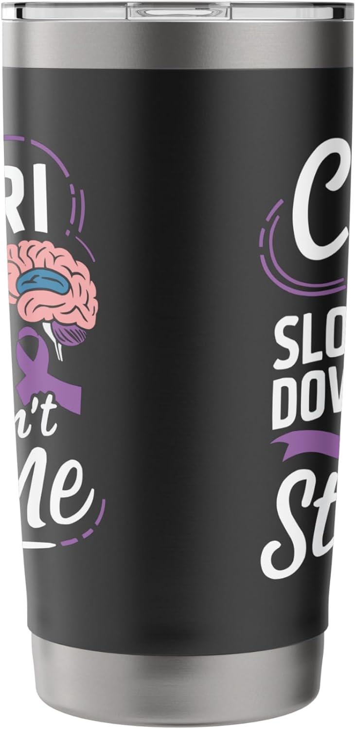 Arnold Chiari Malformation Awareness Brain Disease Stainless Steel Insulated Tumbler - Image 4