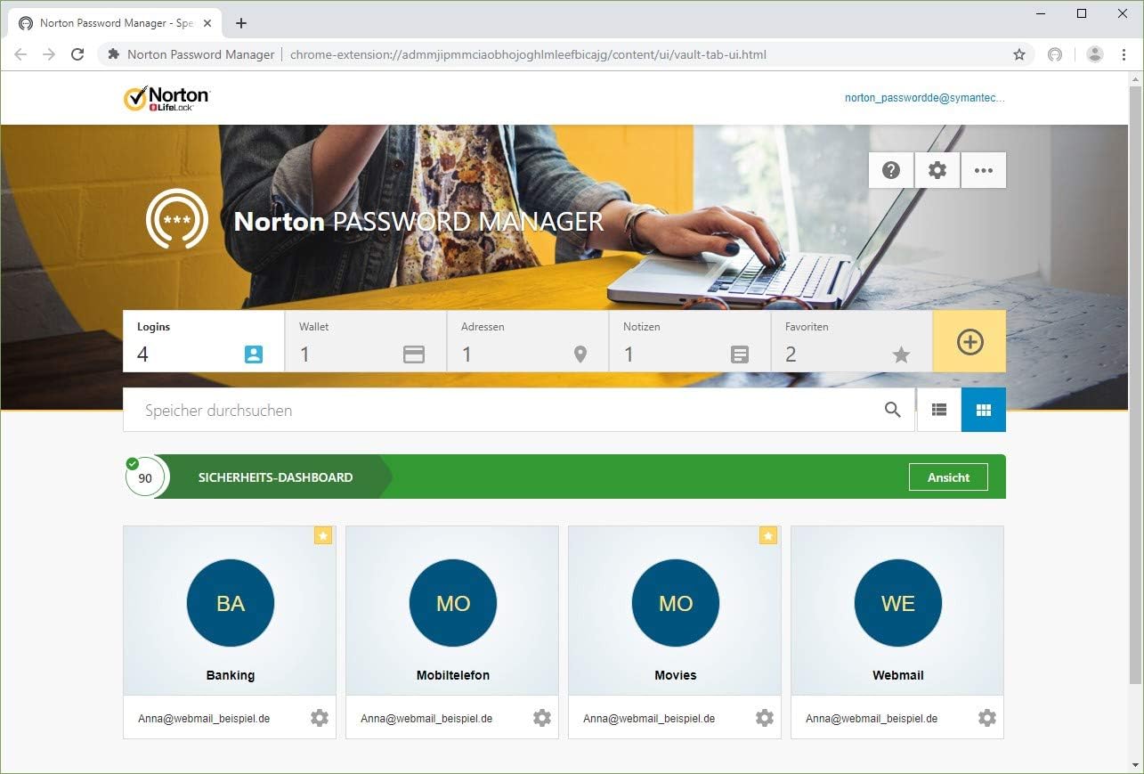 Symantec Norton 360 Deluxe 1 User (5 Device) / 1 Jahr 50GB Cloud-Speicherplatz