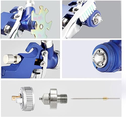 Miniatura 3 de Mini pistolas de pulverización HVLP de uso general Detalle de coche de reparación de manchas con boquilla de 0.039 in 125CC