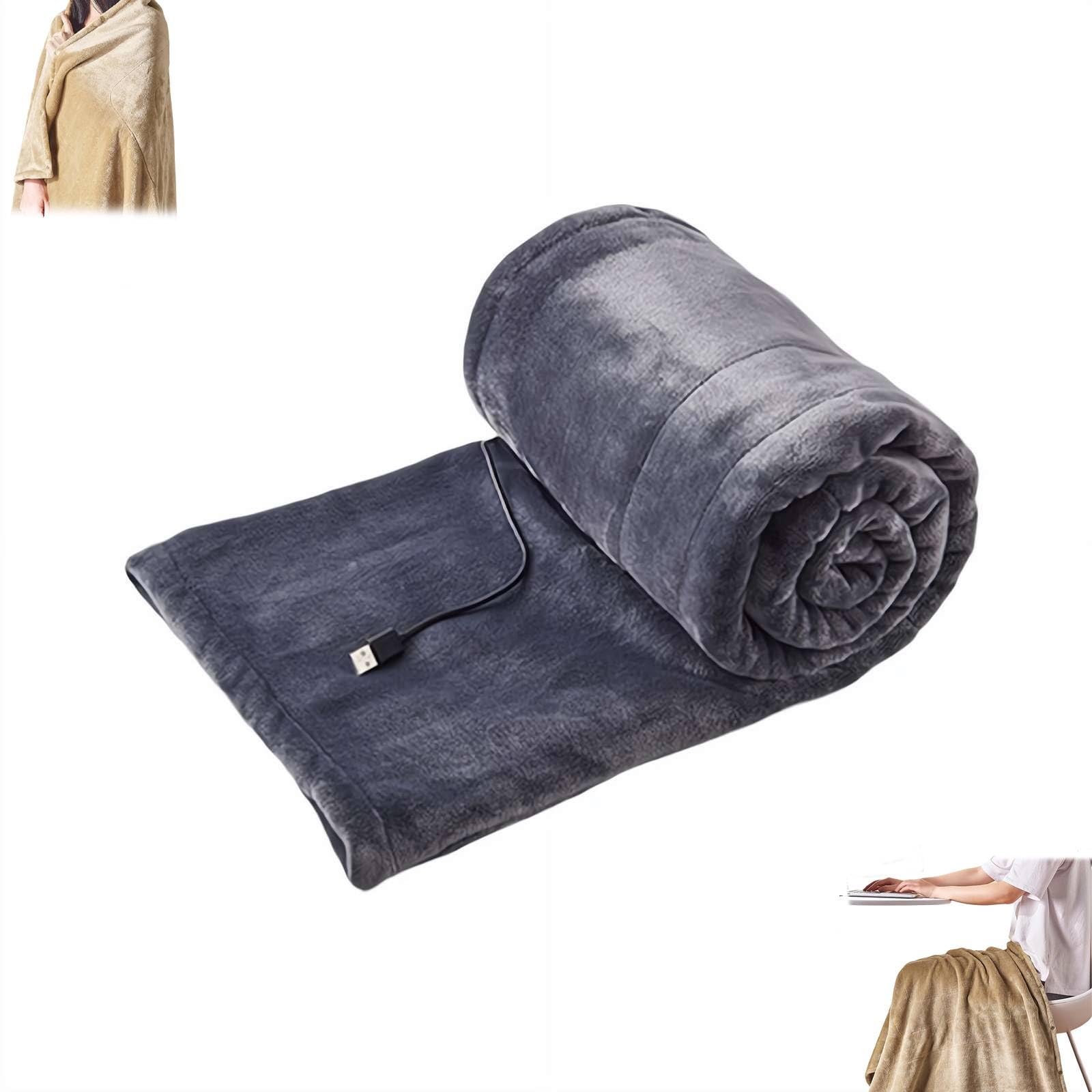 Couverture chauffante rechargeable USB pour contrer le froid
