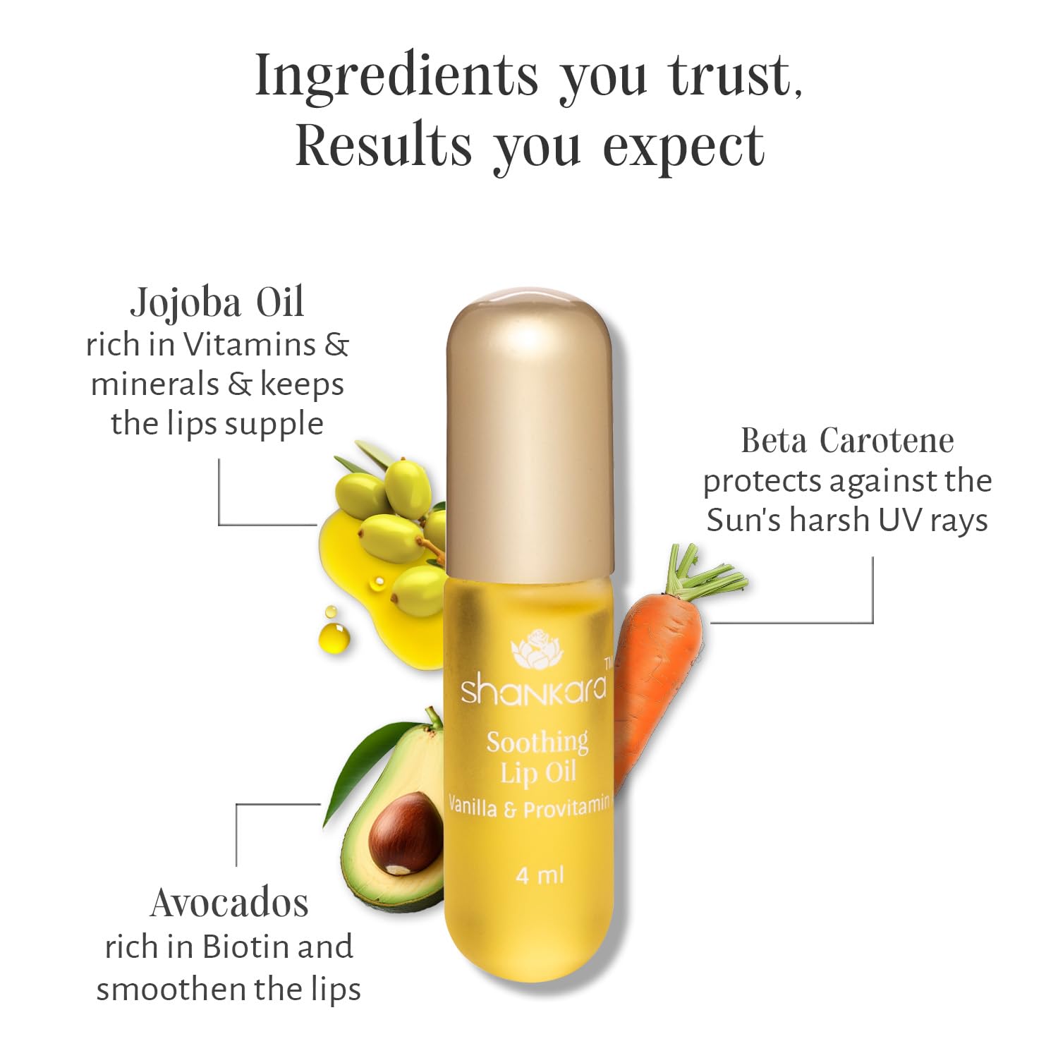 Shankara Unisex Soothing Lip Oil Roll-On for Glossy, Soft Lips with Essential Oils for Hydration, Nourishment & Healing – Travel Size, Sun Protection, No Added Fragrance, Brightening (4ml) 1