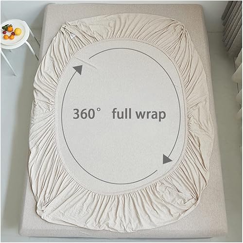 Miniatura 3 de 3 Piece King Size Fitted Sheet 100% Cotton 1 Bottom Sheet Deep Pocket and 2 pillowcases Shrinkage and Fade Resistant Easy Care Fits Mattress Upto 14