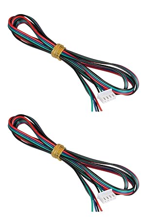 Invento 2pcs 1 mtr Nema 17 6pin XH2.54 to 4 wire connector stepper motor 3d printer