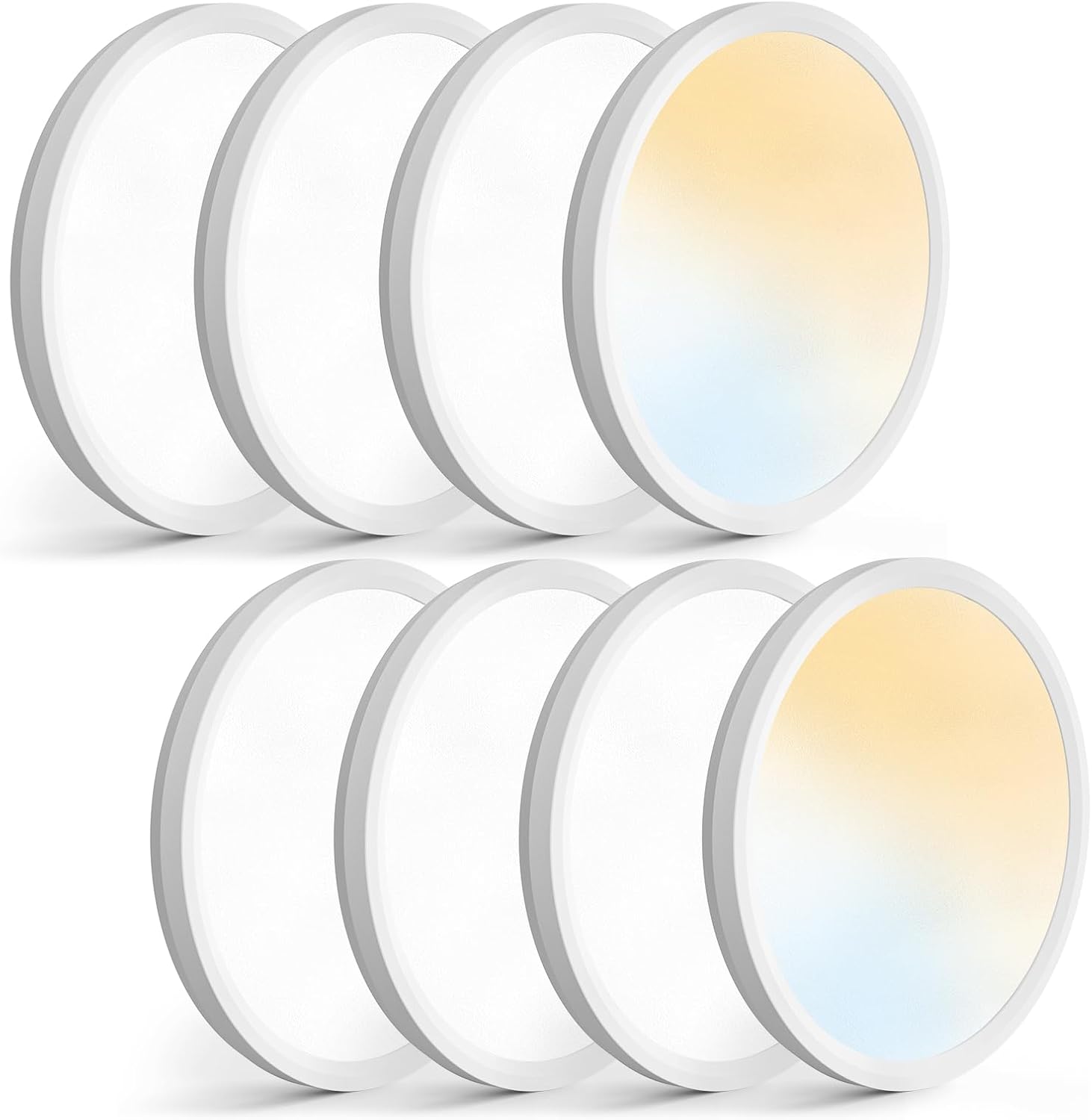 NIORSUN 7 Inch LED Ceiling Lights,5CCT Lighting Options Dimmable flush ...