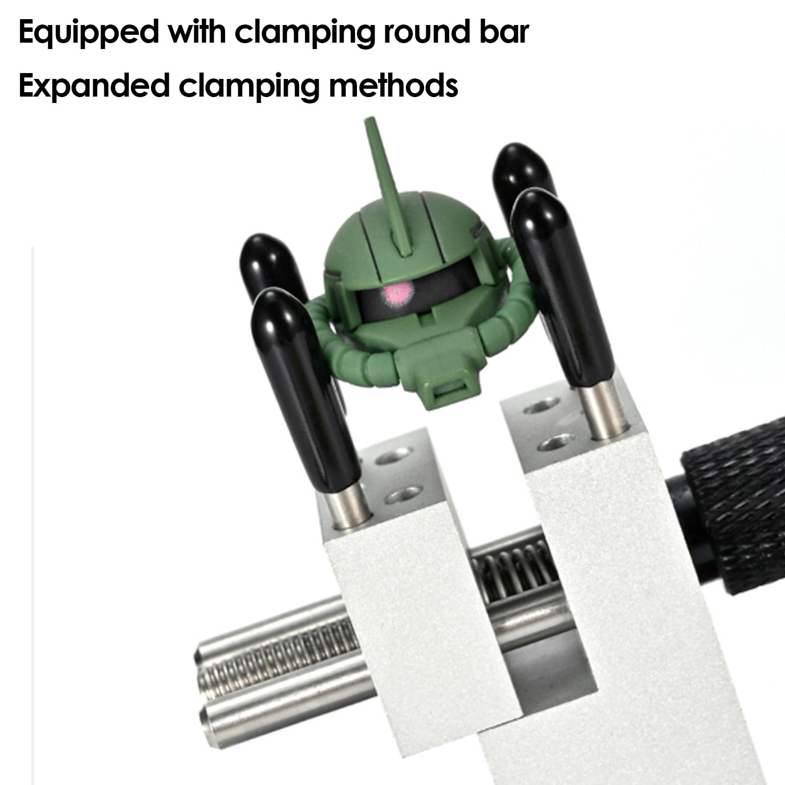 Yctze Morsetto da Tavolo Piccolo, Mini Morsa da Banco con Larghezza di Impugnatura Regolabile, Morsa da Banco Ruotabile a 360° in modalità Portatile Convertibile con Base, Ideale per la Creazione di