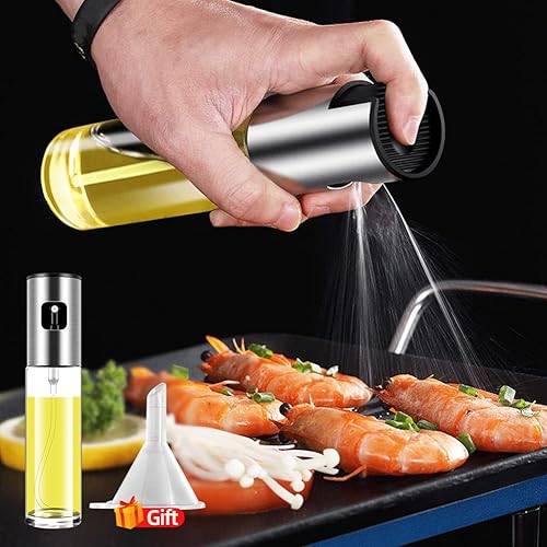 Miniatura 3 de Spray de aceite para freidora de aire pulverizador de aceite de oliva para cocinar vinagre de canola botella portátil mini aparatos de cocina para