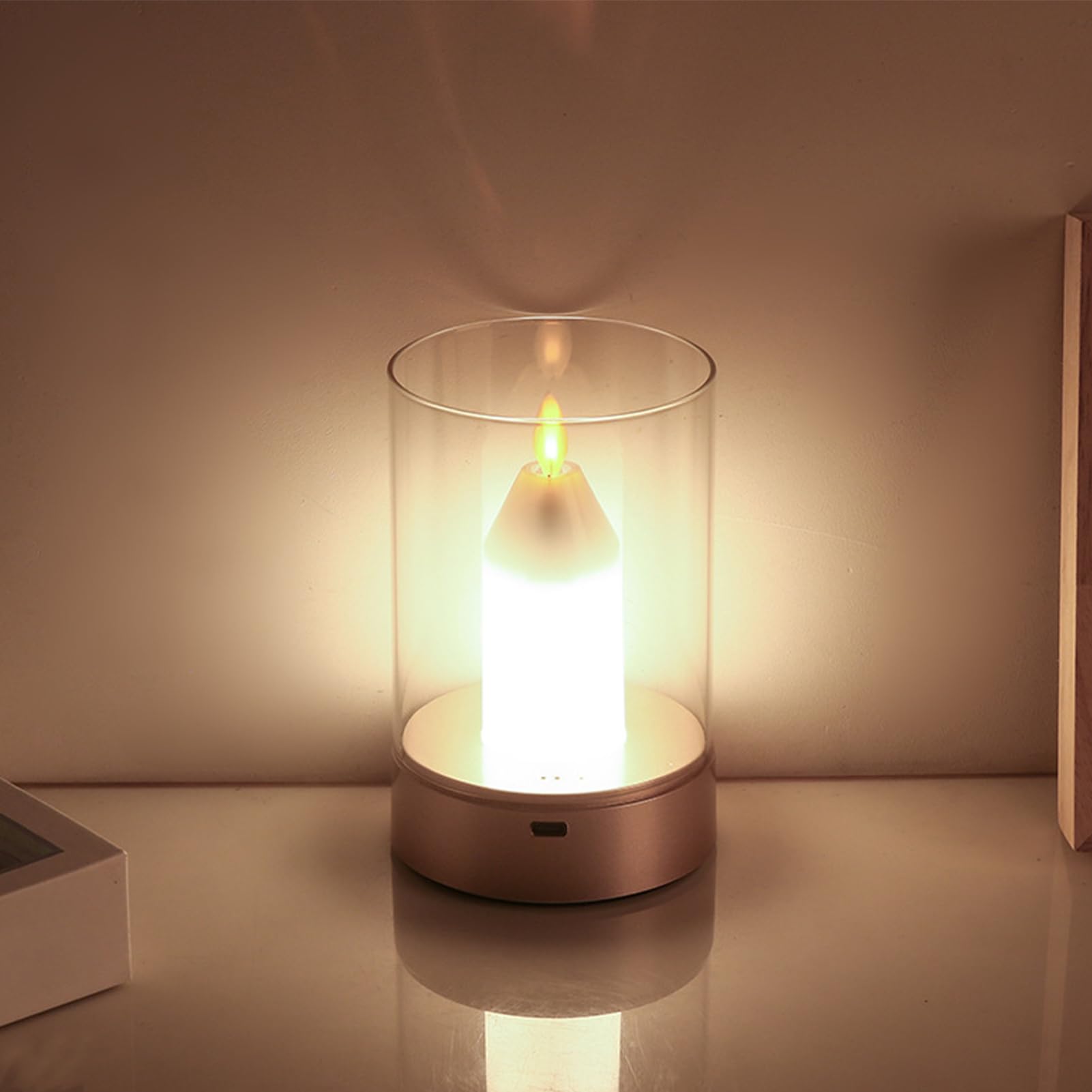 Luminosa nocturna, luz nocturna con sensor táctil recargable | 3 modos de | brillo ajustable, iluminación cálida ambiental para exterior, mesita de y habitación infantil