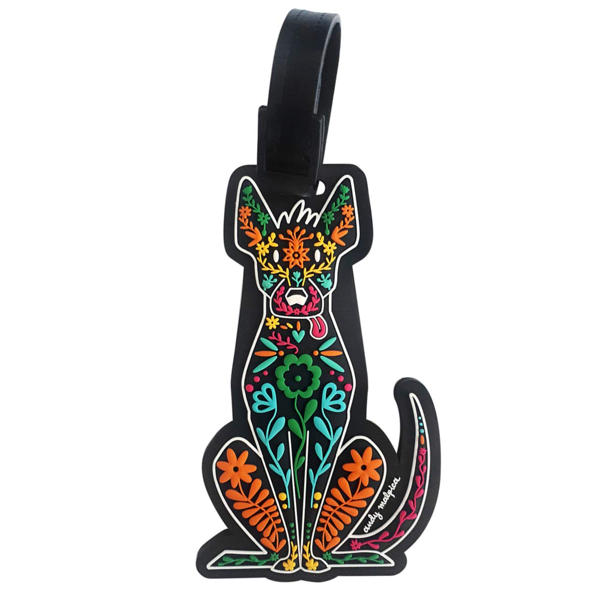 By Mexico Luggage Tag, Traditional Mexican Characters Designs