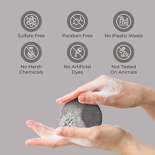 Miniatura 3 de Barra de champú de lujo para cabello corto Champú 3 en 1 Barra corporal y de afeitado Vegano pH equilibrado Libre de crueldad Sin sulfatos