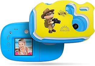 TYUE Children digital camera creative DIY cartoon 4inch boy and girl mini video camera with cute Christmas New Year birthday holiday toys gifts Blue TYUE Children digital camera creative DIY cartoon 4inch boy and girl mini video camera with cute Christmas New Year birthday holiday toys gifts Blue