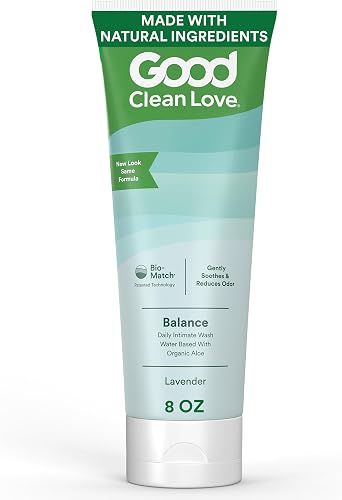 Good Clean Love Balance Feminine Wash, pH-Balanced Vaginal Moisturizer Soap for Women with Natural Ingredients, Gentle Cleansing Feminine Care Product, Reduces Vaginal Dryness & Odor, 8 Oz