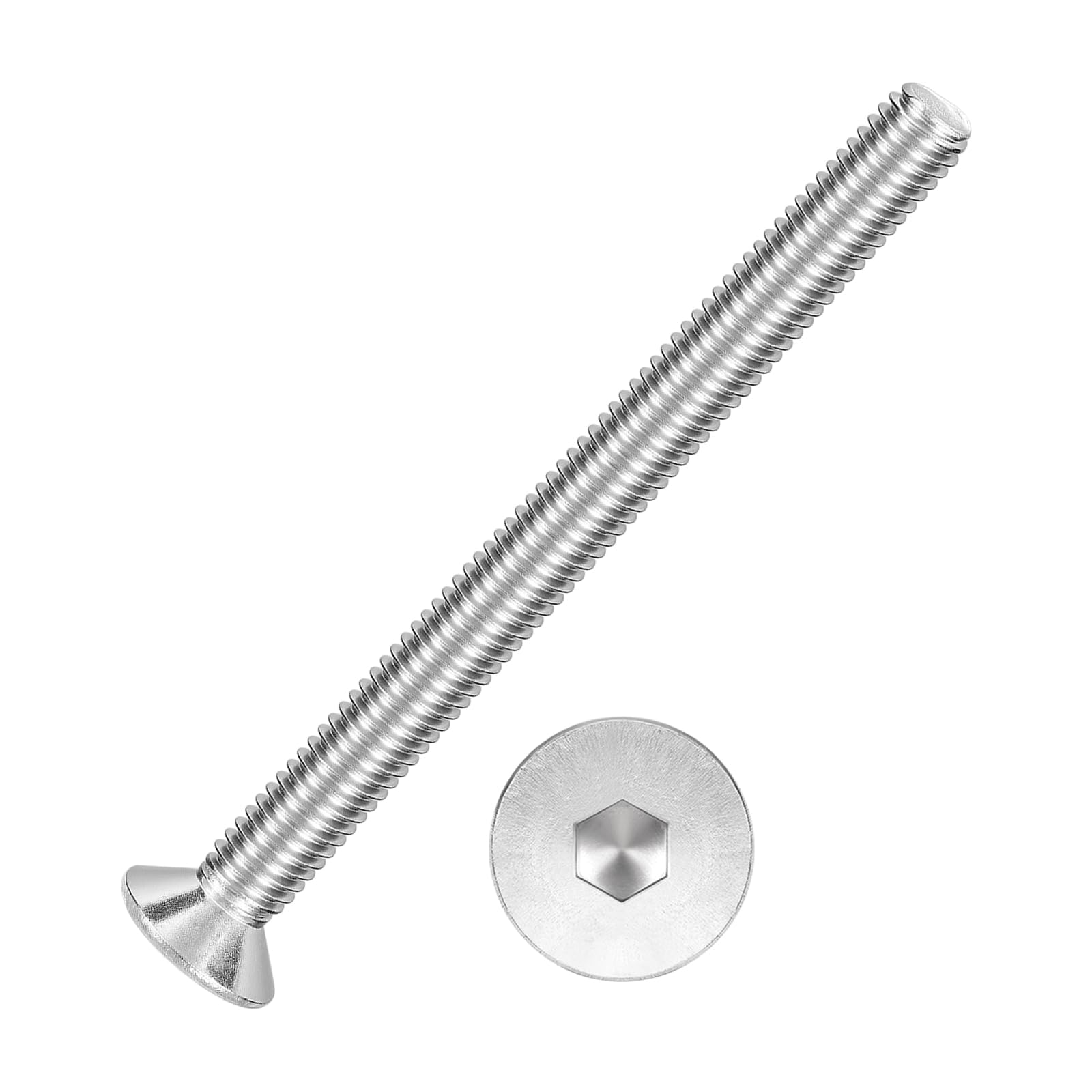 Kozelo 10Pcs[M5-0.8x60] Flat Head Socket Cap Screw Countersunk Bolt — image 1