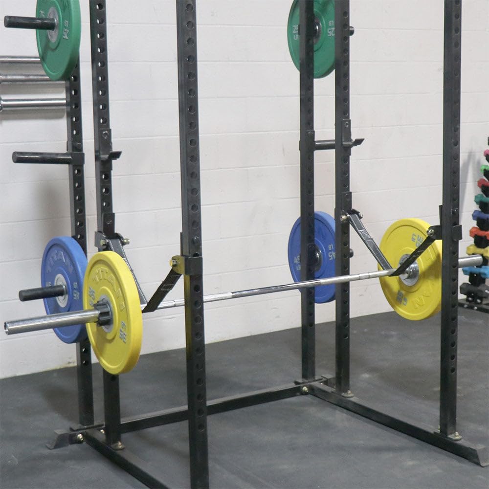 Titan Fitness T-2 Series Safety Straps, Fits 26" Depth T-2 Series Power Rack, Rated 3,100 LB Per Strap, Reinforced Nylon Straps, J-Hook Style Brackets for Easy Installation, Set of 2