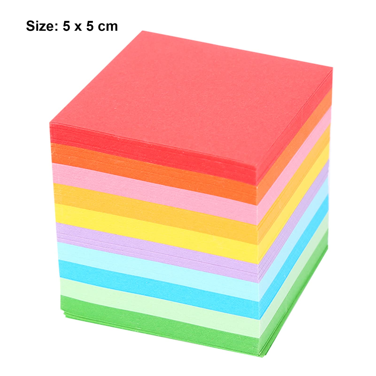 100 Feuilles Papier Origami 20x20cm - 10 Couleurs Vives - Pour Pliage Et Bricolage - Artisanat DIY