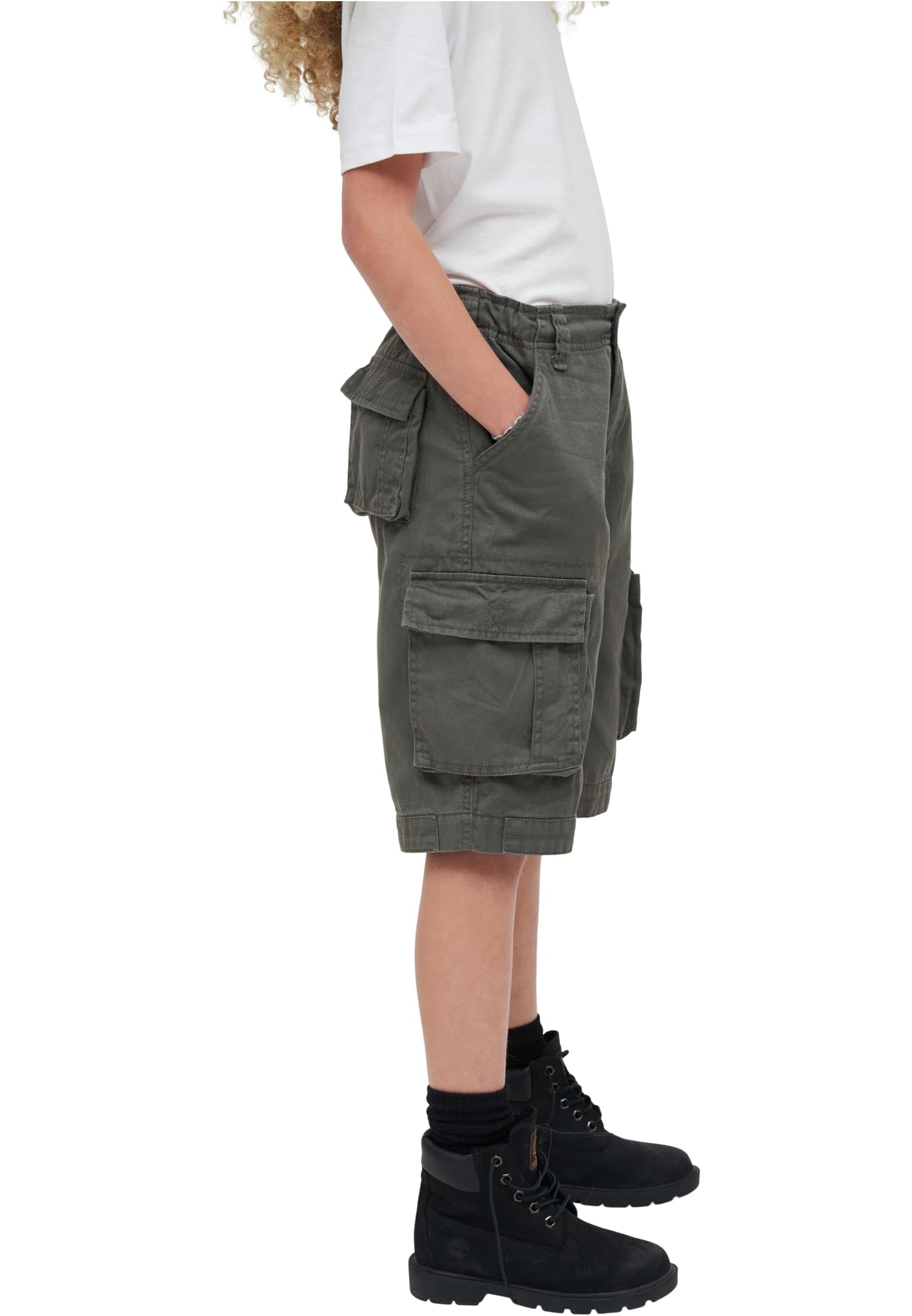 Brandit Short Enfant Urban Legends Unisexe Short Noir 100% Coton