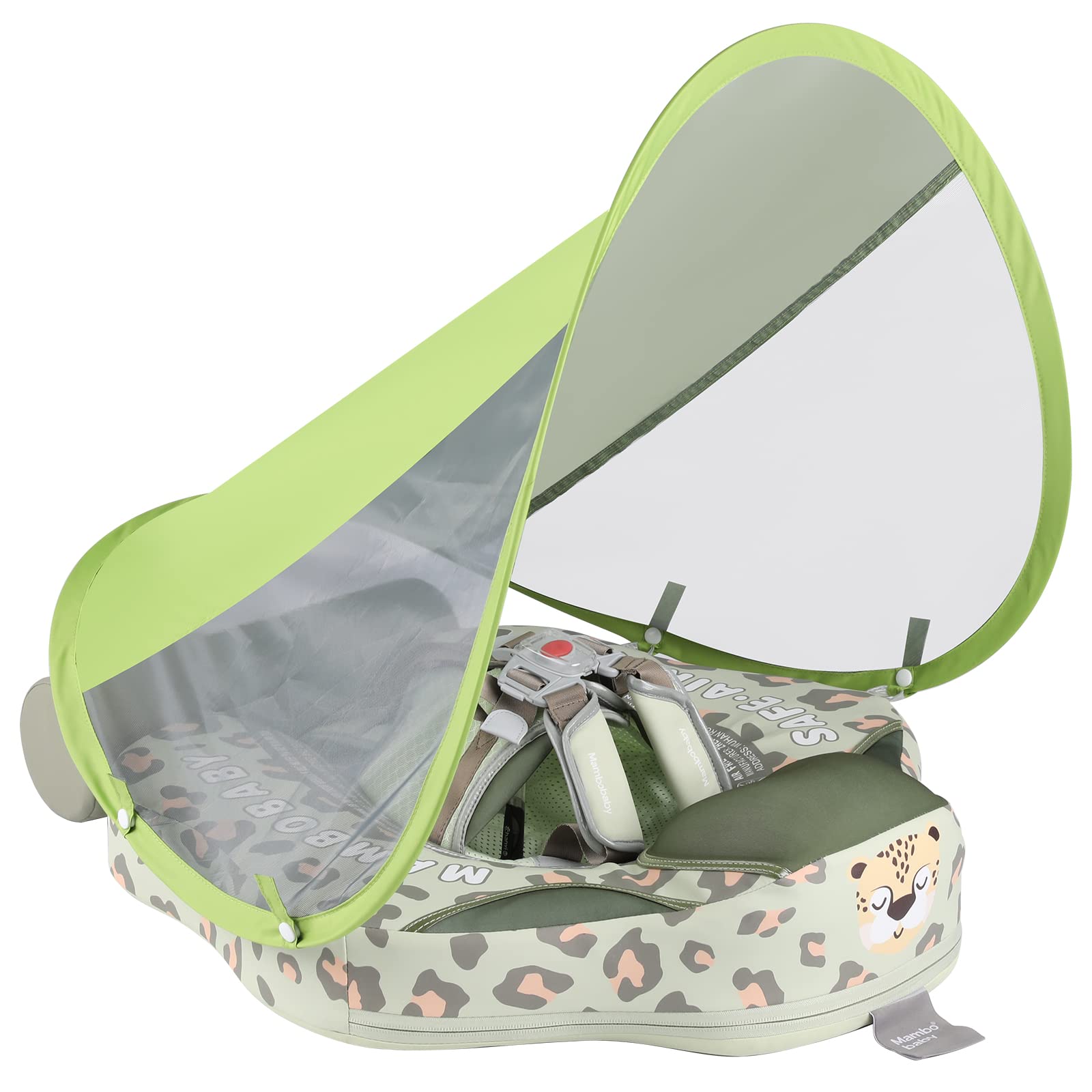 Flotador De Bebé Con Toldo UPF50+ No Inflable – Espuma De Perla, Soporte 5 Puntos, Para Niños De 3 A 24 Meses (hasta 18 Kg) – Seguro Y Estable