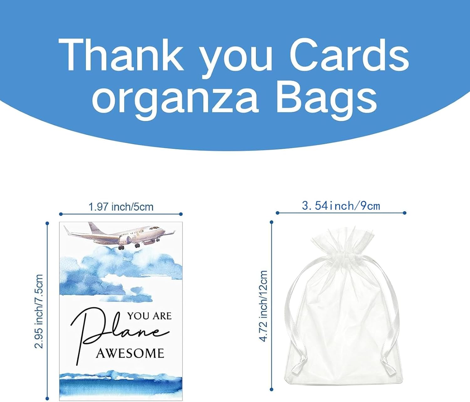 Airplane Brooch Pin Flight Attendant Appreciation Gifts Airplane Lapel Pins with Thank You Cards Organza Bag Travel Adventure