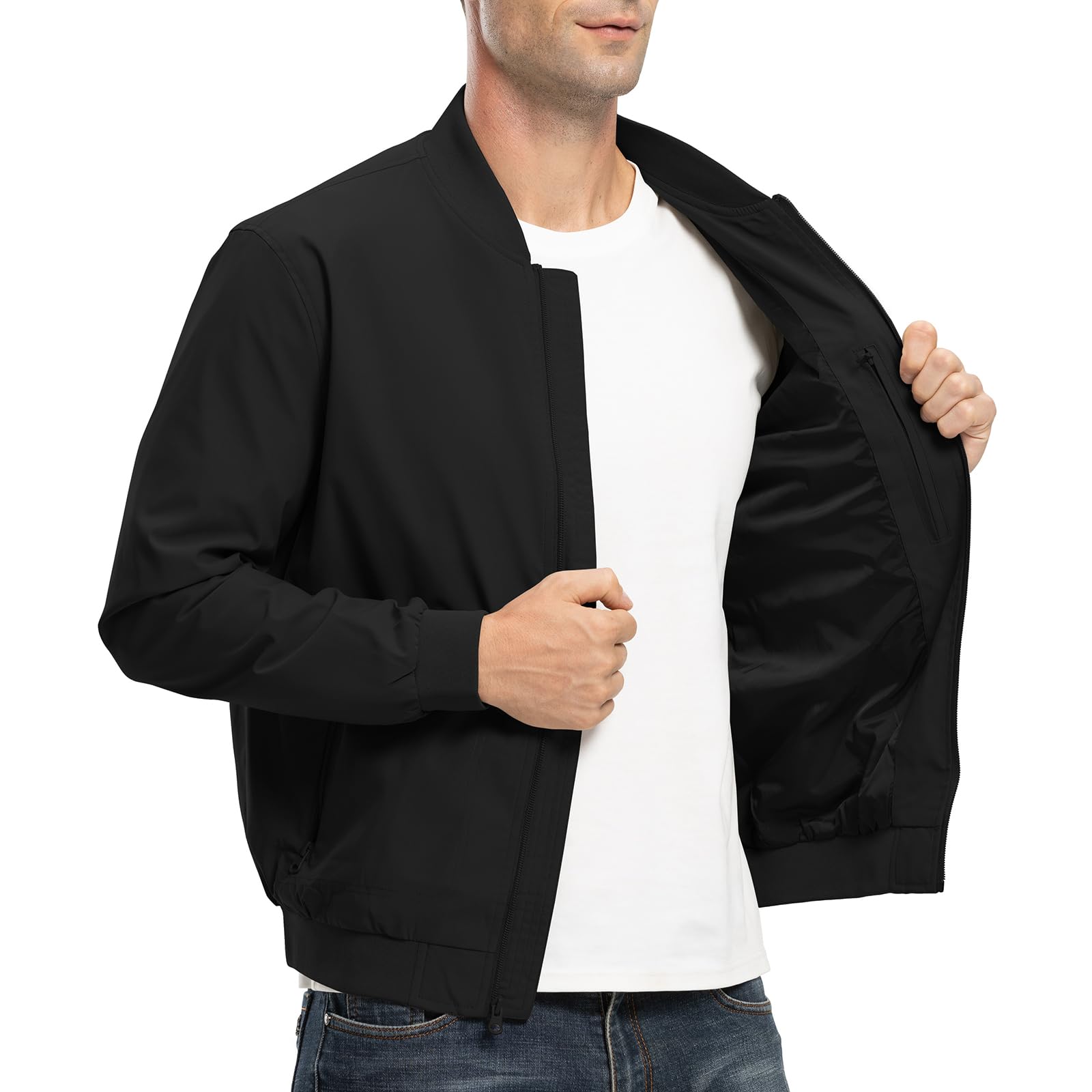 Rdruko Bomberjacke Herren Blouson jacke Übergangsjacke Leichte Fliegerjacke Herbst Male Freizeit Outdoor Jacken