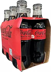Coca Cola Sem Açucar Vidro 250ml (24 garrafas)