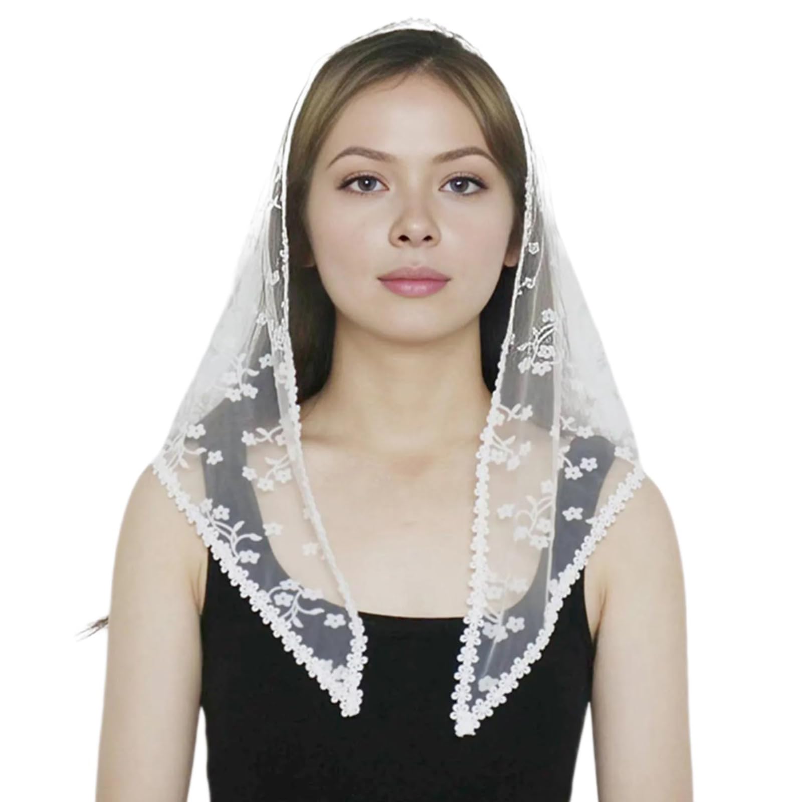 Llhcf Women's White Multipurpose Hijab Shawl Soft And Comfortable Head Covering Headscarf Headwear For Modest Fashion Enthusiasts