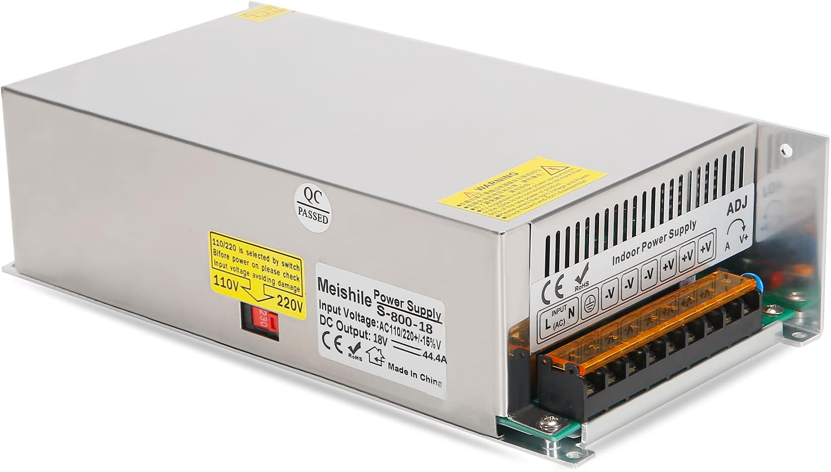 18V 44.4A 800W LED Driver Switching Power Supply 220V 230VAC-DC18V （SMPS）Transformer Monitoring Power Supply Industrial Power Universal Electric machinery 800 Watts