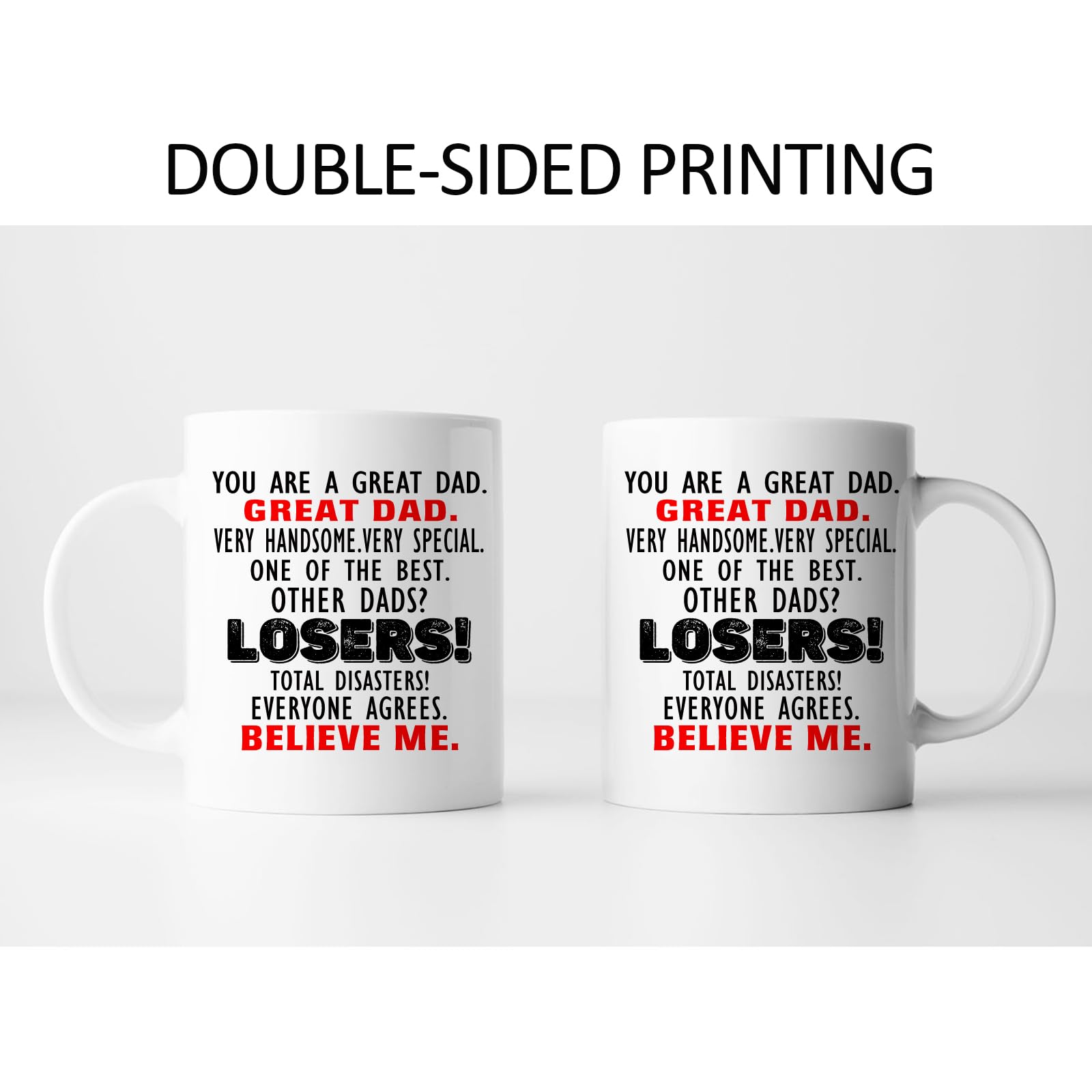 Tazza Divertente Con Scritta In Inglese 'Rude Daddy You're My Hero But Mummy Thinks You're A D*ckhead' - Regalo Per Papà, Festa Del Papà, Compleanno - 3