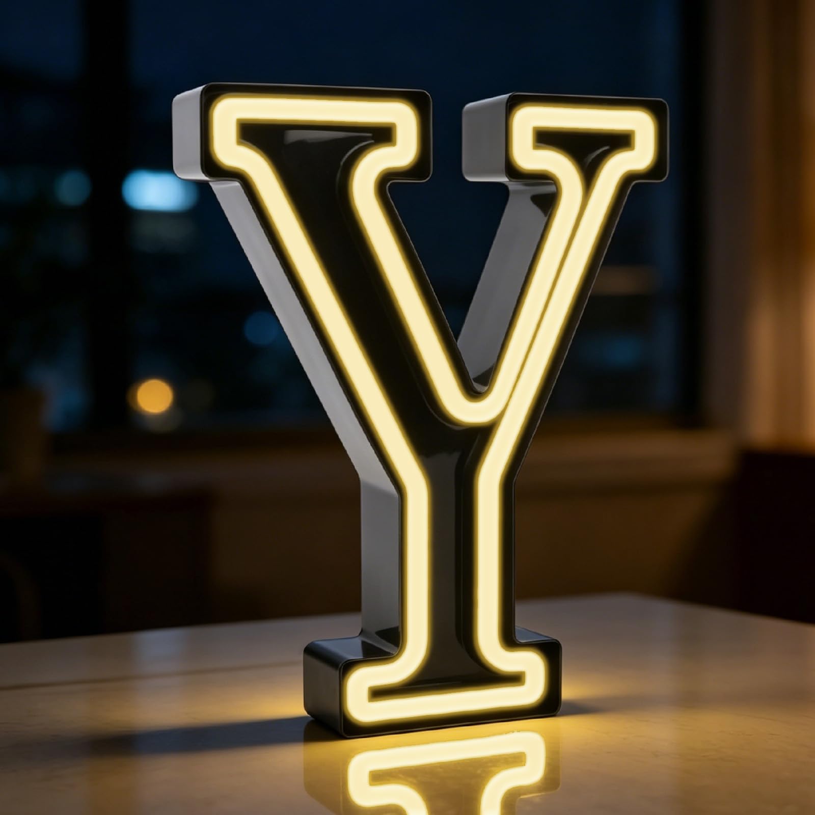 LED Letter Lights, Light up Letters Y, Alphabet Sign Gifts for Birthday Decor (Y)