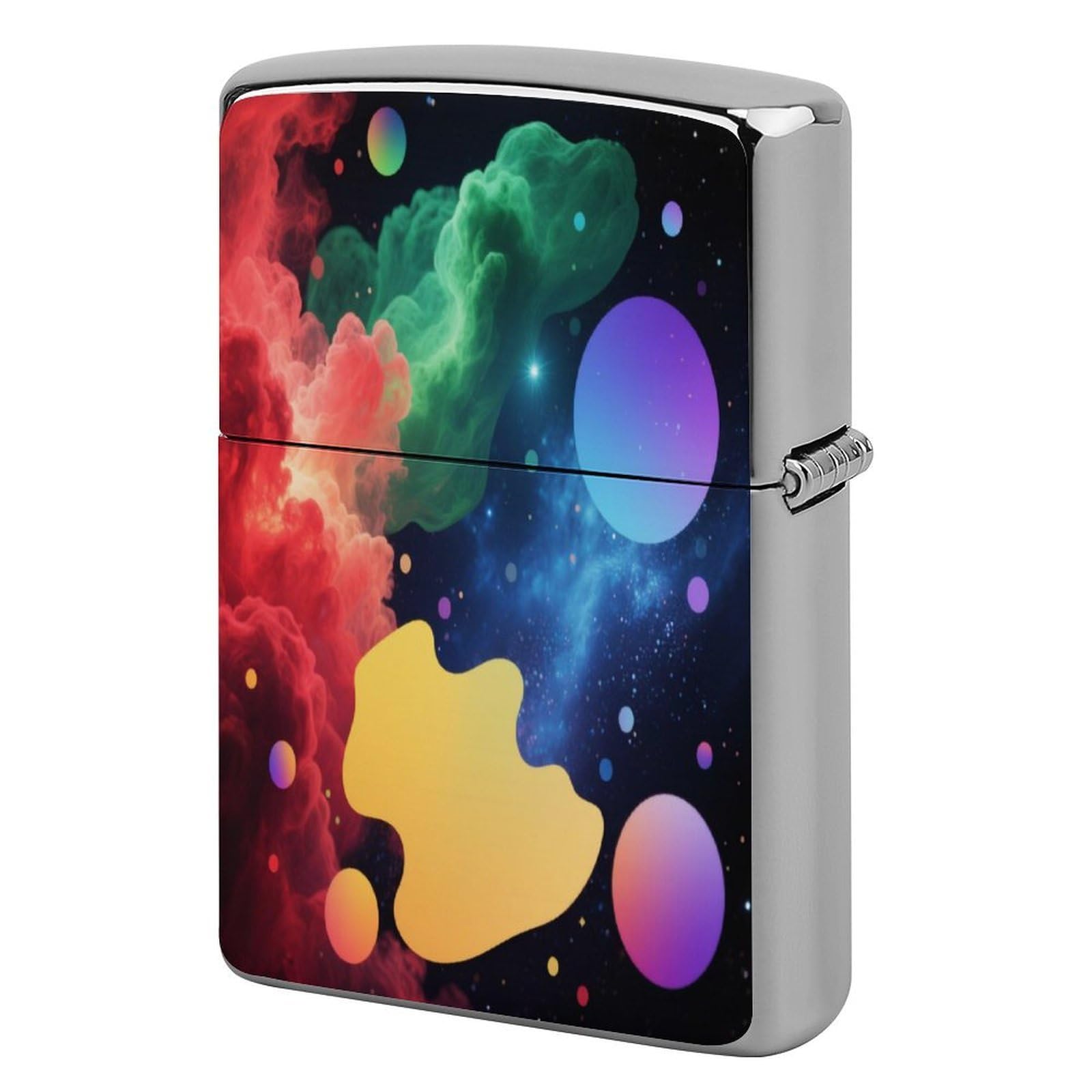 Fekiloot Style Neon Nebula Lighter Case Cover Metal Lighter Case
