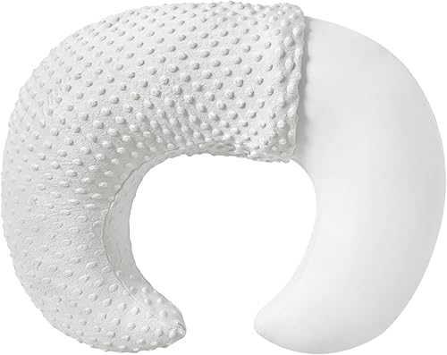 Almohada de lactancia de talla grande, almohada de lactancia y posicionador con funda de Minky de primera calidad para lactancia materna, apuntalar