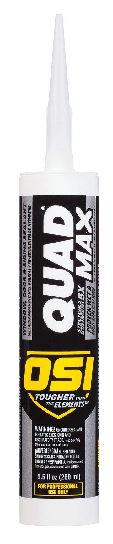 2 Pack OSI Sealants 9.5 oz Quad Max Window, Door and Siding Sealant, White