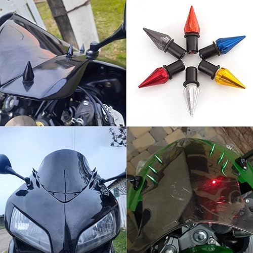 Miniatura 9 de WYNMOTO Kit de tuercas de pozo de parabrisas rojo, arandelas, tuercas de tornillo, kit de pernos de aluminio para Yamaha YZF-600 R6 2017 2018 2019