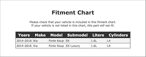 Miniatura 2 de AC Compressor Compatible With Kia Forte Koup 1.6L L4 6 VIN 2014 2015 2016 PC-983276