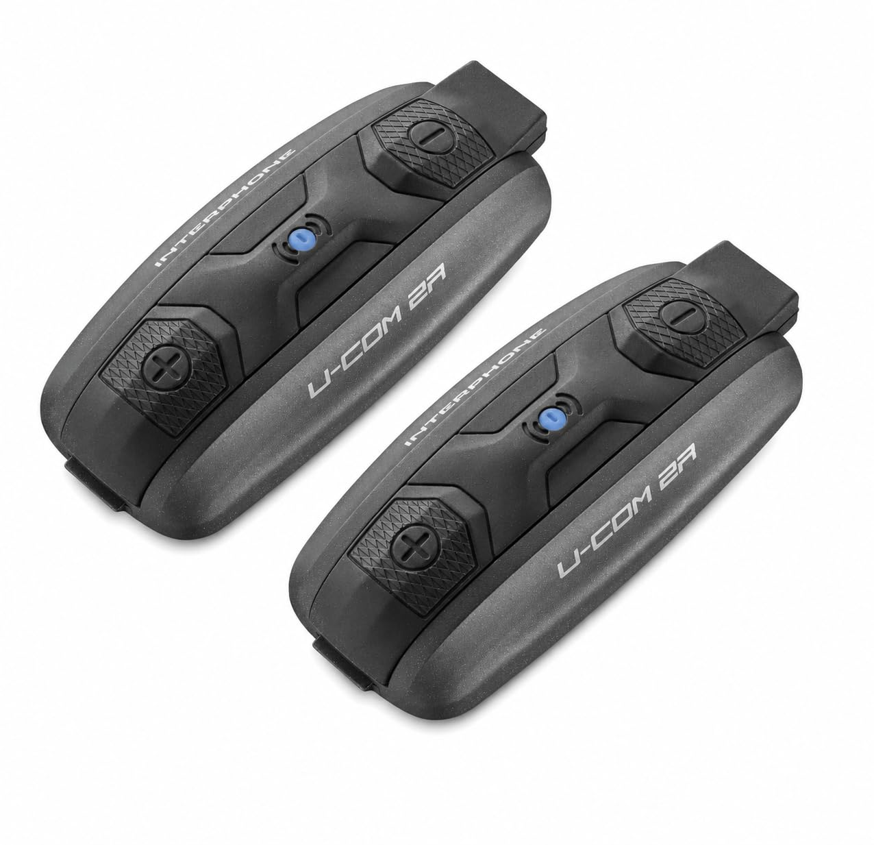 INTERPHONE UCOM2R – Intercomunicadores de Moto con Bluetooth 5.1, Ideales para comunicación a 2 hasta 300 m, con Audio HD con Altavoz de 40 mm y autonomía de 30 h.